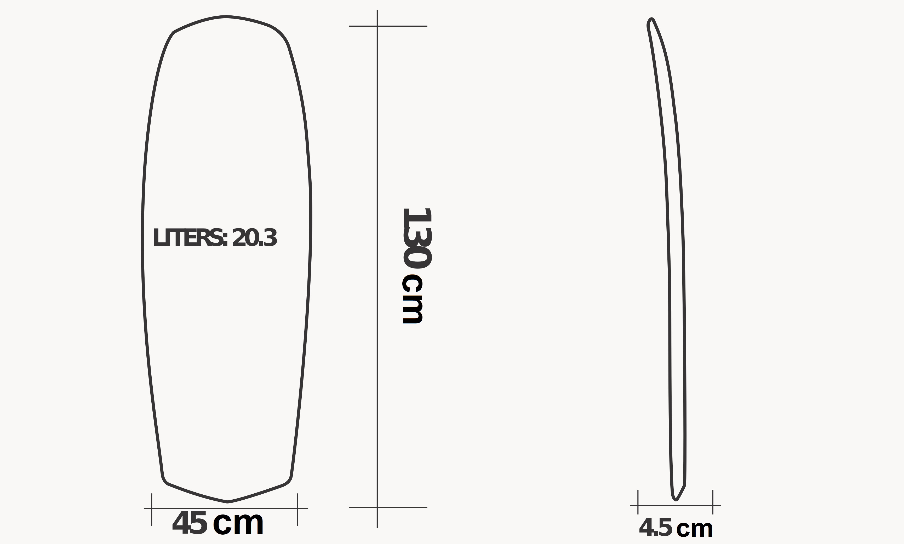 Board T45 Full Carbon Rail Kite specs