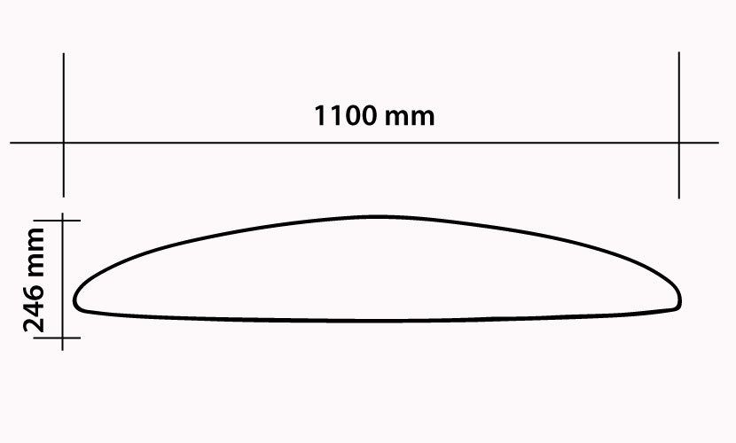 Front Wing 1100 Surf / Wing - 2100 cm2 specs