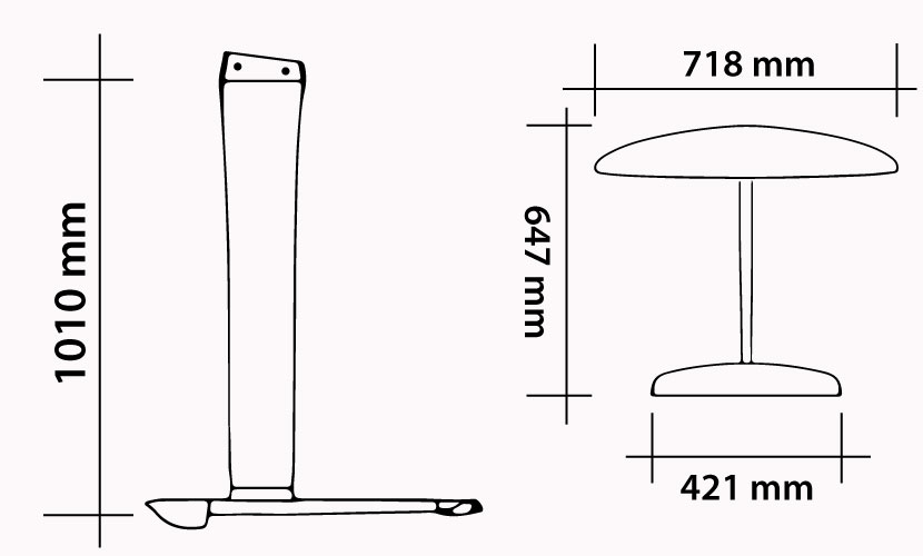 Kit 101 - 718 Carbon Kite Freerace specs