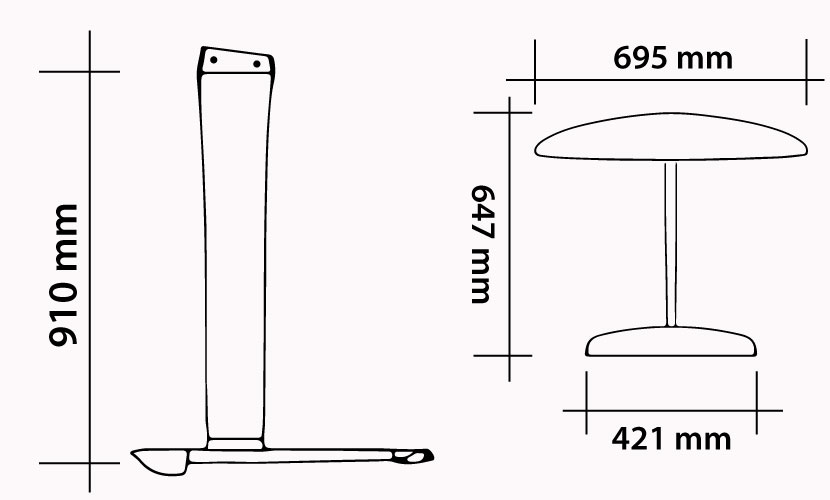 Kit 91 - 695 Carbon Kite Wave specs