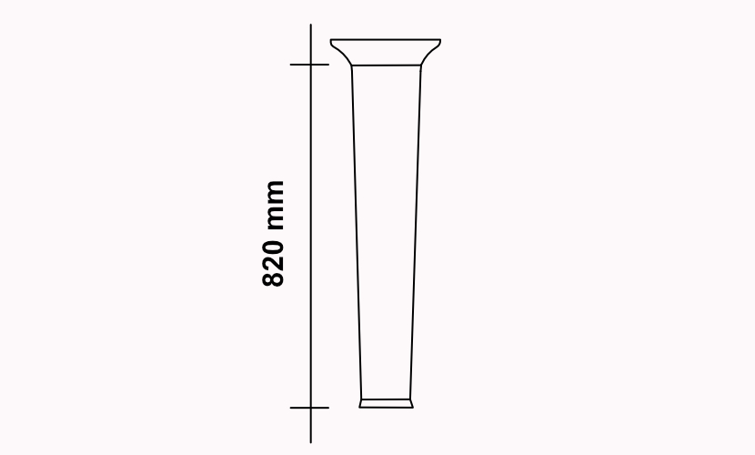 Mast 82 cm - Plate specs